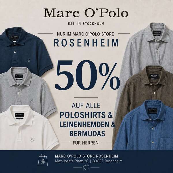 poloshirts leinenhemden fuenfzig prozent reduziert marcopolo rosenheim