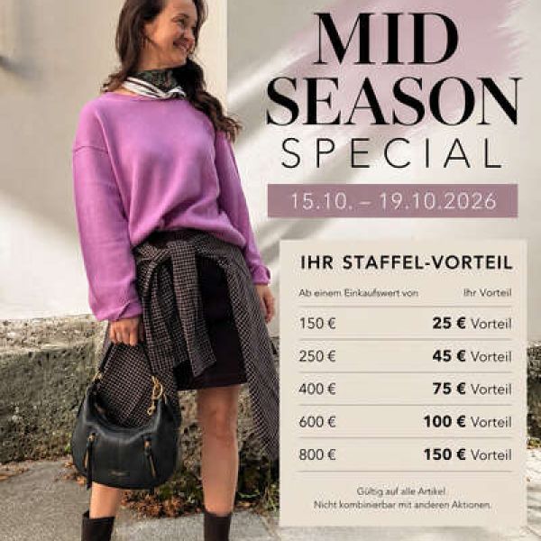 Mid Season Special - Ihr Extra Vorteil bei Marc O´Polo Landshut