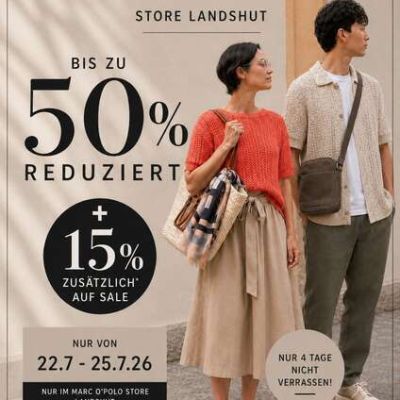 15% EXTRA auf SALE bei Marc O´Polo Landshut