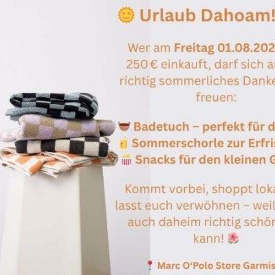 🌞Urlaub Dahoam mit Present bei Marc O´Polo Garmisch