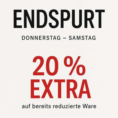NUR NOCH MORGEN! 20% EXTRA auf reduzierte Ware bei Marc O´Polo Landshut